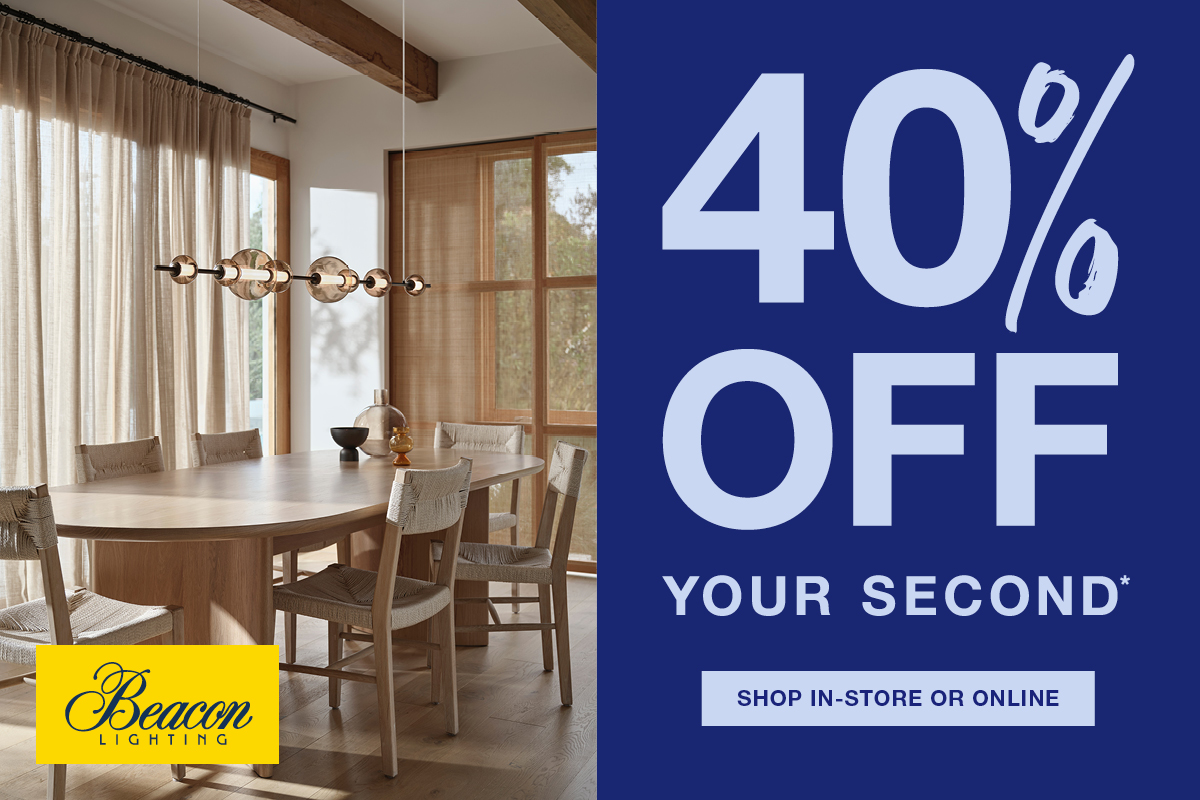 Beacon Lighting’s 40% off your second 2025.