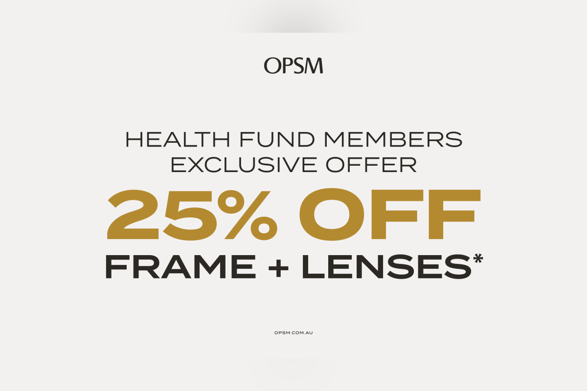 Health Fund Members Exclusive Offer at OPSM